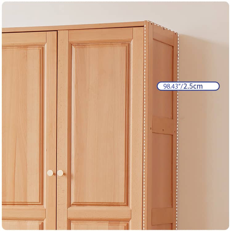 Premium Natural Beech and Rubber Wood Cabinet for Elegant Home Storage fslmz-1116