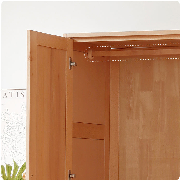 Premium Natural Beech and Rubber Wood Cabinet for Elegant Home Storage fslmz-1116