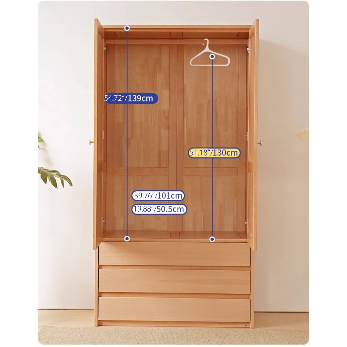 Premium Natural Beech and Rubber Wood Cabinet for Elegant Home Storage fslmz-1116