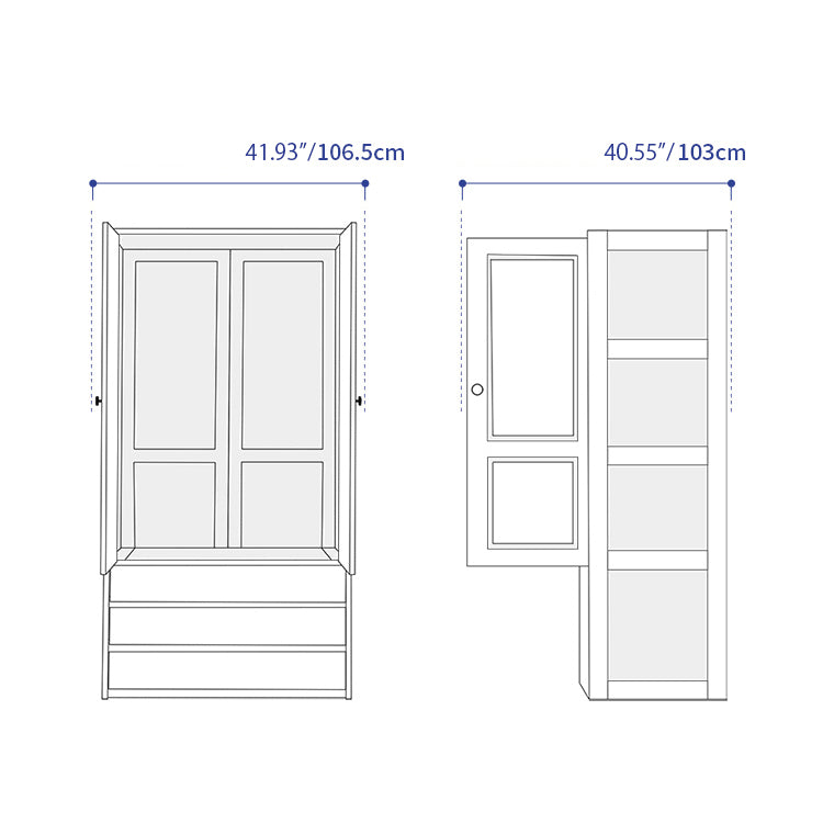 Premium Natural Beech and Rubber Wood Cabinet for Elegant Home Storage fslmz-1116