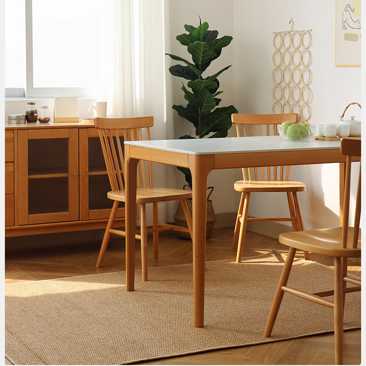 Natural Beech Wood Chair - Elegance and Durability Combined fslmz-1119