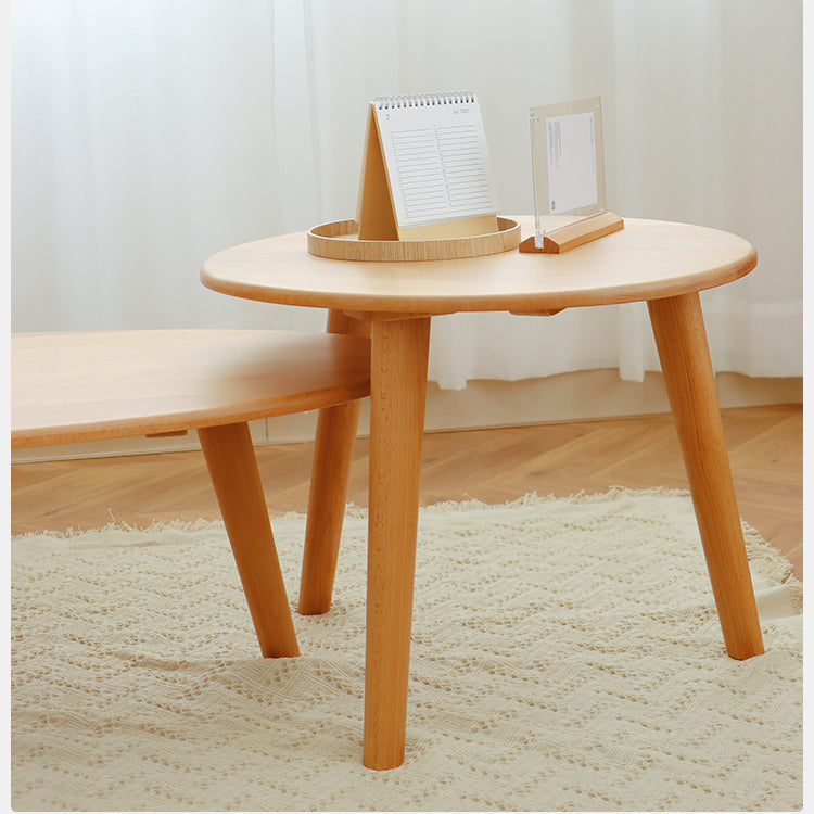 Exquisite Natural Beech Wood Tea Table for Elegant Living Spaces fslmz-1121