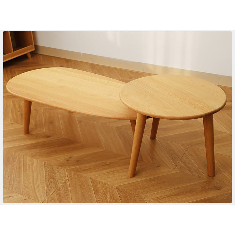 Exquisite Natural Beech Wood Tea Table for Elegant Living Spaces fslmz-1121