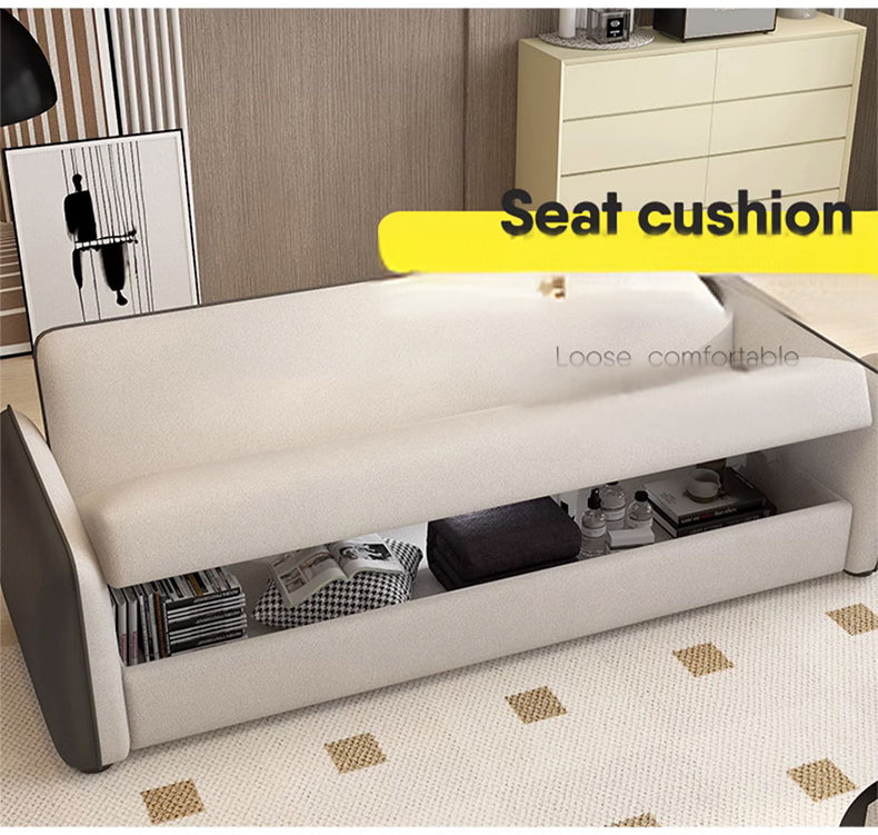 Modern Scratch-Resistant Fabric Sofa - Black, White, Brown, Green, Gray with Durable Wood Particle Board Frame fsmy-403