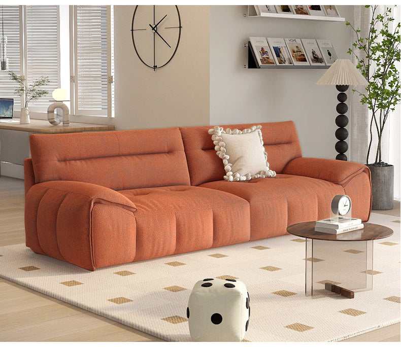 Stylish Multi-Color Living Room Sofa with Wood Accents - Durable and Comfortable fsmy-451