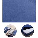 Luxurious Dark Gray-Blue Cotton-Linen Sofa - Modern Comfort in Light Khaki fsq-1416