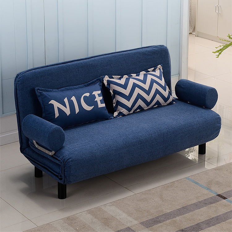Stylish Cotton-Linen Sofa in Blue, Khaki, and Light Gray - Perfect for Modern Living Rooms fsq-1417
