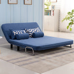 Stylish Cotton-Linen Sofa in Blue, Khaki, and Light Gray - Perfect for Modern Living Rooms fsq-1417