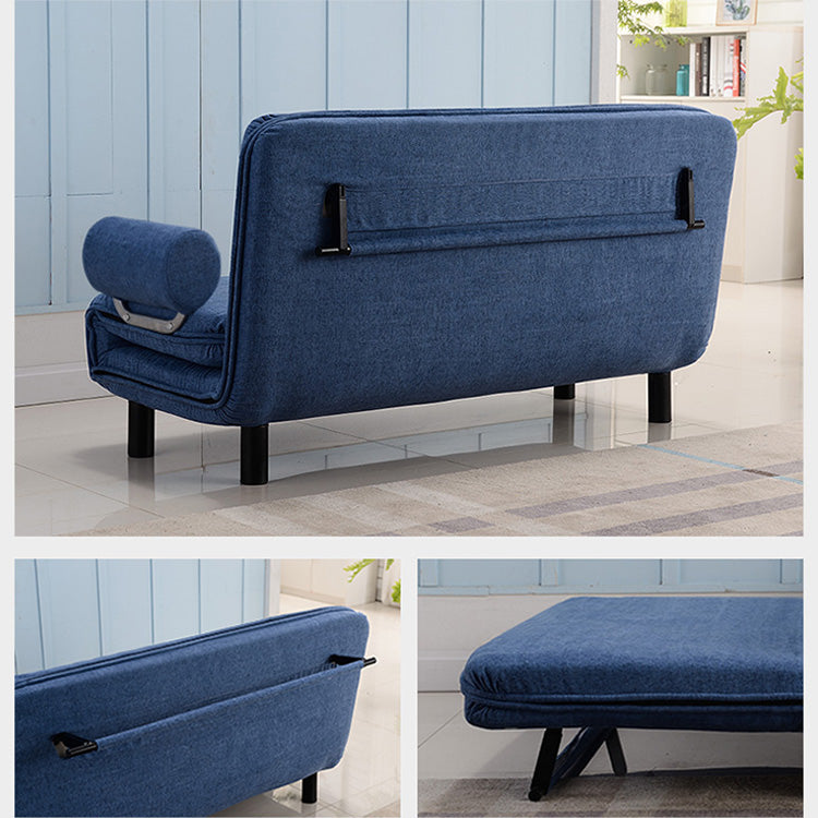 Stylish Cotton-Linen Sofa in Blue, Khaki, and Light Gray - Perfect for Modern Living Rooms fsq-1417