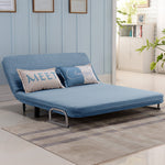Stylish Cotton-Linen Sofa in Blue, Khaki, and Light Gray - Perfect for Modern Living Rooms fsq-1417