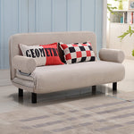 Stylish Cotton-Linen Sofa in Blue, Khaki, and Light Gray - Perfect for Modern Living Rooms fsq-1417