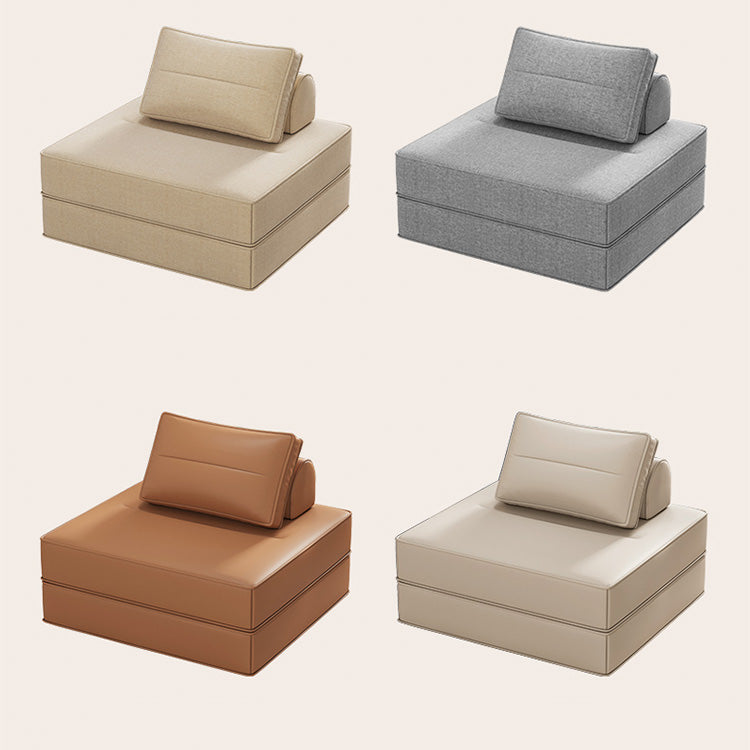 Cozy Khaki Gray Sofa - Cotton-Linen Blend, Perfect for Modern Living Rooms fsq-1421