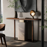 Sleek Modern Cabinet with PU Leather & Black Walnut Wood - Stylish Storage Solution for Any Home fsu-5240