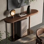 Sleek Modern Cabinet with PU Leather & Black Walnut Wood - Stylish Storage Solution for Any Home fsu-5240
