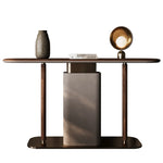 Sleek Modern Cabinet with PU Leather & Black Walnut Wood - Stylish Storage Solution for Any Home fsu-5240