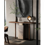 Sleek Modern Cabinet with PU Leather & Black Walnut Wood - Stylish Storage Solution for Any Home fsu-5240