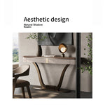 Elegant PU Leather and Black Walnut Cabinet with Metal Accents - Modern Home Storage Solution fsu-5241