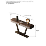 Elegant PU Leather and Black Walnut Cabinet with Metal Accents - Modern Home Storage Solution fsu-5241