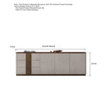 Luxurious PU Leather TV Stand with Black Walnut Wood Finish - Elegant & Stylish Entertainment Center fsu-5250