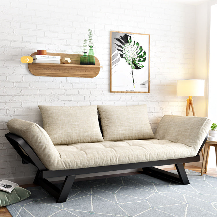 Premium Modern Sofa - Light Gray, Black, Khaki, Blue, Dark Brown - Pine Wood Frame, Cotton-Linen Upholstery fsx-1000