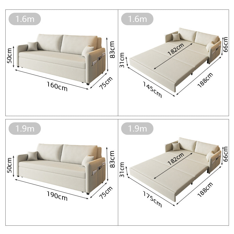 Modern Cotton-Linen Sofa - Khaki, Light Gray, Dark Blue, Brown and BlueGray Options - Stylish Wooden Frame fsx-1002