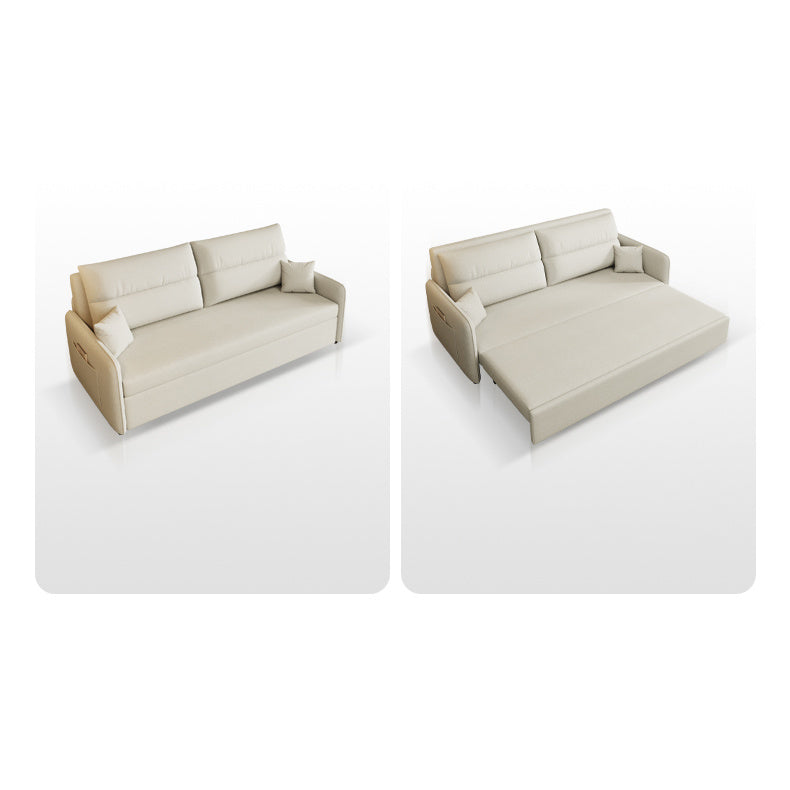 Stylish Multi-Color Sofa in Khaki, Light Gray, Dark Blue, and Brown with Wood Frame and Cotton-Linen Fabric fsx-1003