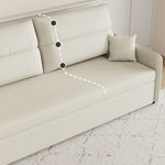 Stylish Multi-Color Sofa in Khaki, Light Gray, Dark Blue, and Brown with Wood Frame and Cotton-Linen Fabric fsx-1003