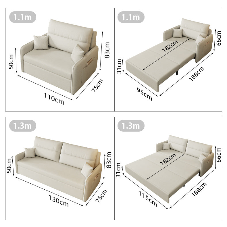 Stylish Multi-Color Sofa in Khaki, Light Gray, Dark Blue, and Brown with Wood Frame and Cotton-Linen Fabric fsx-1003