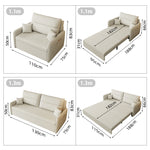 Stylish Multi-Color Sofa in Khaki, Light Gray, Dark Blue, and Brown with Wood Frame and Cotton-Linen Fabric fsx-1003