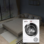 Stylish Cotton-Linen Sofa with Solid Wood Frame - Available in Orange, Dark Gray, Blue, Khaki, and Light Brown fsx-1004