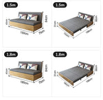 Stylish Cotton-Linen Sofa in Orange, BlueGray, Dark Gray, and Khaki - Perfect for Modern Living Rooms fsx-1005