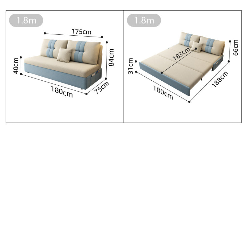 Stylish Cotton-Linen Sofa Set in Vibrant Orange, Beige, Light Blue, Dark Green, Gray, and Yellow - Premium Brown Finish fsx-1006