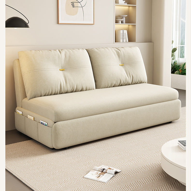 Stylish Cotton-Linen Sofa in Khaki, Light Gray, Dark Blue, Brown, and BlueGray fsx-1008