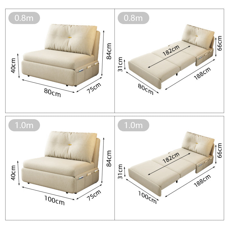 Stylish Cotton-Linen Sofa in Khaki, Light Gray, Dark Blue, Brown, and BlueGray fsx-1008