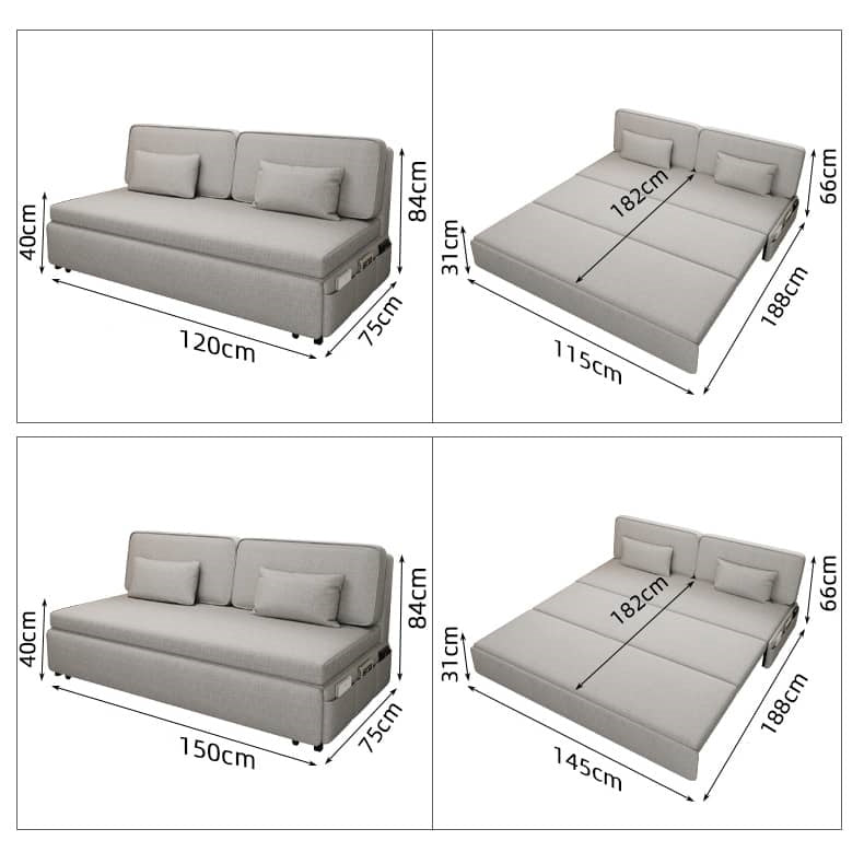 Stylish and Comfortable Sofas in Light Gray, Khaki, Dark Blue, Blue, and Brown Linen - Perfect for Any Living Space fsx-1010