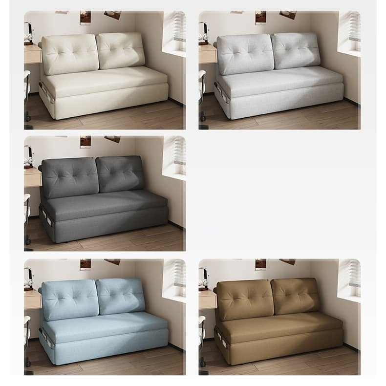 Stylish Sofa Collection: Khaki, Light Gray, Dark Blue & Brown Linen Options fsx-1012