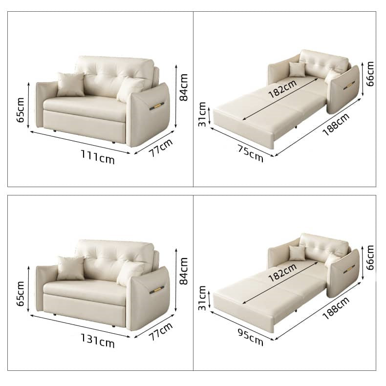 Luxurious Dark Leathaire Sofa in White Champagne Blue with Light Gray Accents – Perfect Blend of Comfort and Style fsx-1013