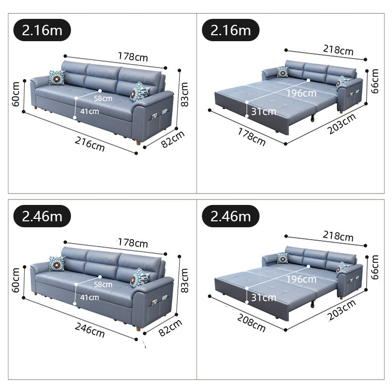 Stylish Leathaire Sofa in Light Blue, Gray, Pink, Dark Green, and White – Ultimate Comfort and Elegance fsx-1017