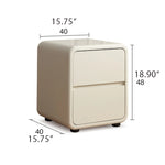 Sleek Ash Wood Bedside Cupboard with Stainless Accents - Modern Storage Solution ful-4463