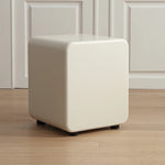 Sleek Ash Wood Bedside Cupboard with Stainless Accents - Modern Storage Solution ful-4463