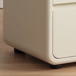 Sleek Ash Wood Bedside Cupboard with Stainless Accents - Modern Storage Solution ful-4463