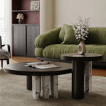Modern Multi-Layer Tea Table with Stone Accent – Elevate Your Living Space ful-4465