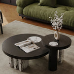 Modern Multi-Layer Tea Table with Stone Accent – Elevate Your Living Space ful-4465