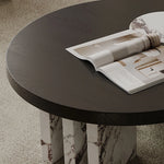 Modern Multi-Layer Tea Table with Stone Accent – Elevate Your Living Space ful-4465