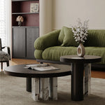 Modern Multi-Layer Tea Table with Stone Accent – Elevate Your Living Space ful-4465