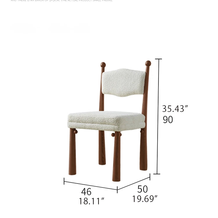 Stylish Ash Wood Dining Chair with Cushion - Enhance Your Dining Experience ful-4467