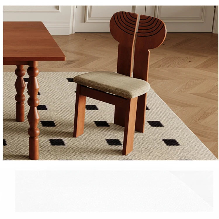 Innovative Ash Wood Dining Chair with Cotton-Ramie Upholstery - Modern Elegance for Your Home ful-4468