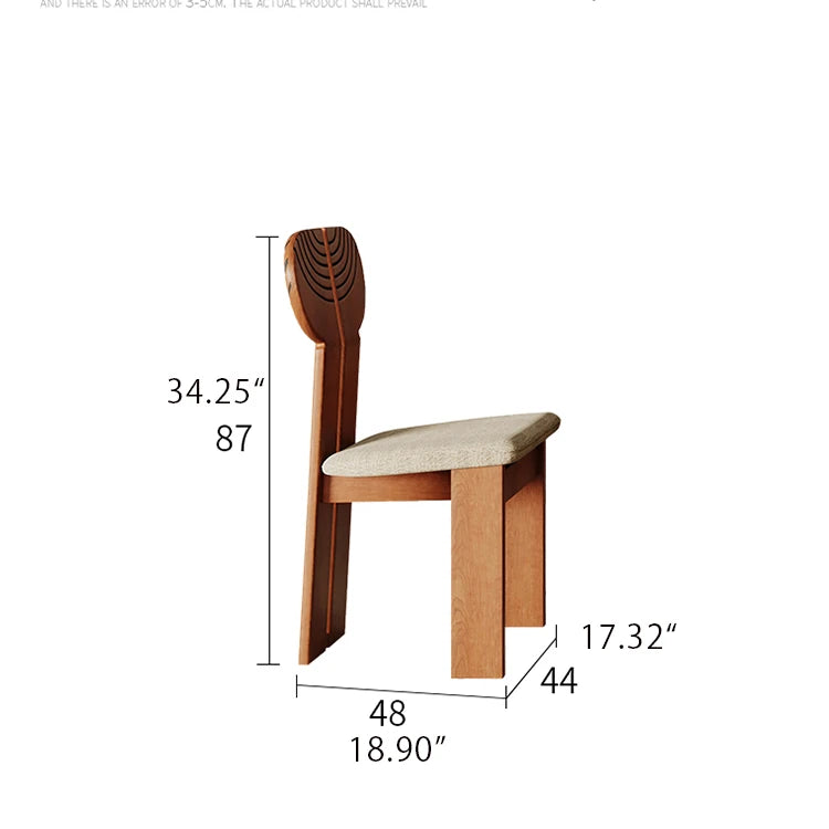 Innovative Ash Wood Dining Chair with Cotton-Ramie Upholstery - Modern Elegance for Your Home ful-4468