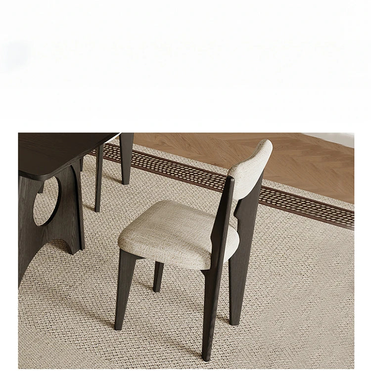 Modern Ash Wood Dining Chair with Cushioned Seat - Elegant Design for Home Décor ful-4469