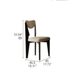 Modern Ash Wood Dining Chair with Cushioned Seat - Elegant Design for Home Décor ful-4469